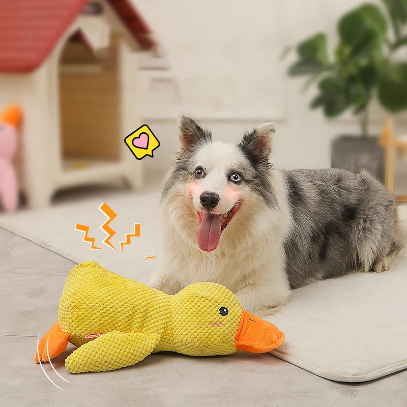 Dog Sleeping Toy Duck Chew Sounding Toy for Small Medium Large Dogs
