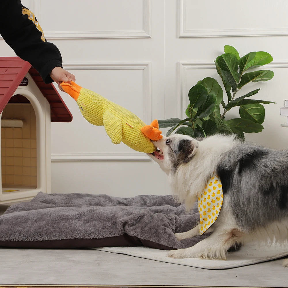 Dog Sleeping Toy Duck Chew Sounding Toy for Small Medium Large Dogs