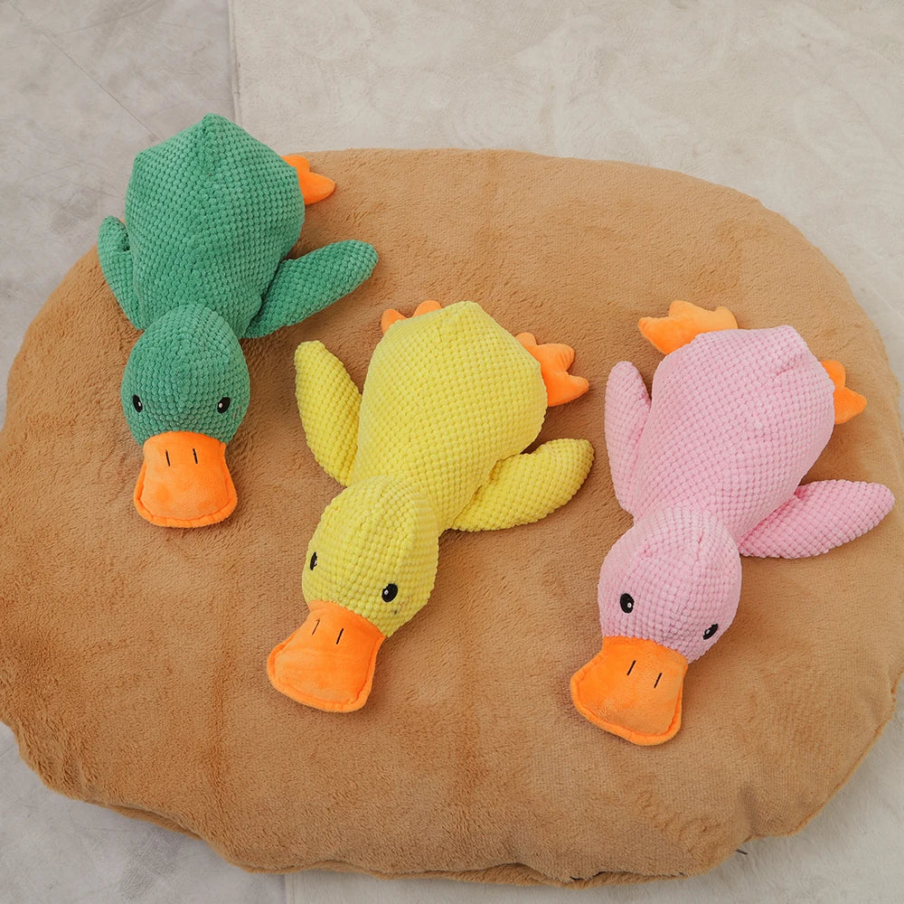 Dog Sleeping Toy Duck Chew Sounding Toy for Small Medium Large Dogs
