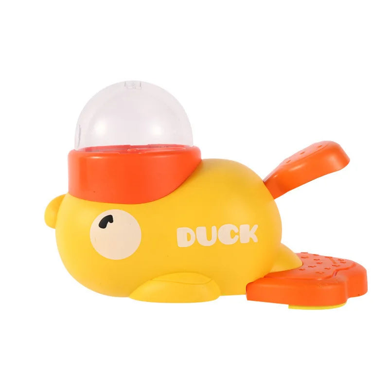 Yellow Duck-Shaped Interactive Treat Dispenser
