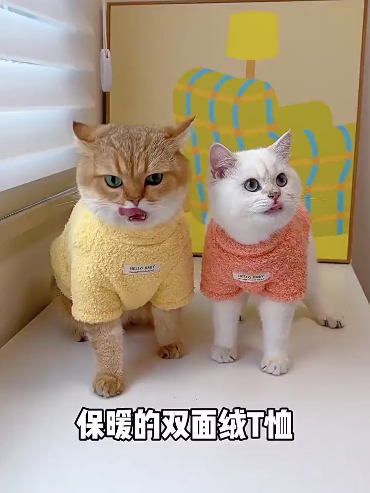 Cozy Winter Cotton Jacket for Cats – Anti-Shedding