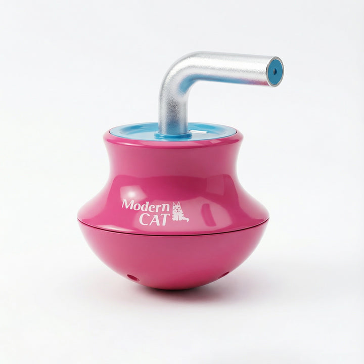 Electric Wobble Spinning Cat Toy with Laser Pointer