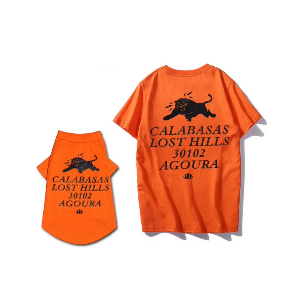 Trendy Design Cotton Pet Parent-Child T-Shirt