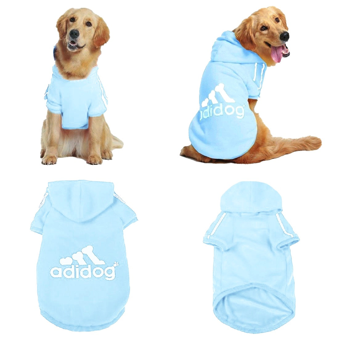 adidog hoodie light blue L