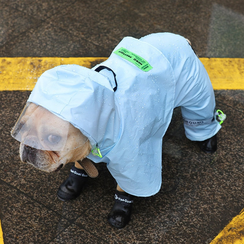 狗狗雨衣連帽反光小狗小型犬雨衣防水夾克