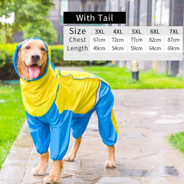 Dog Riancoat Jumpsuit Rain Coat