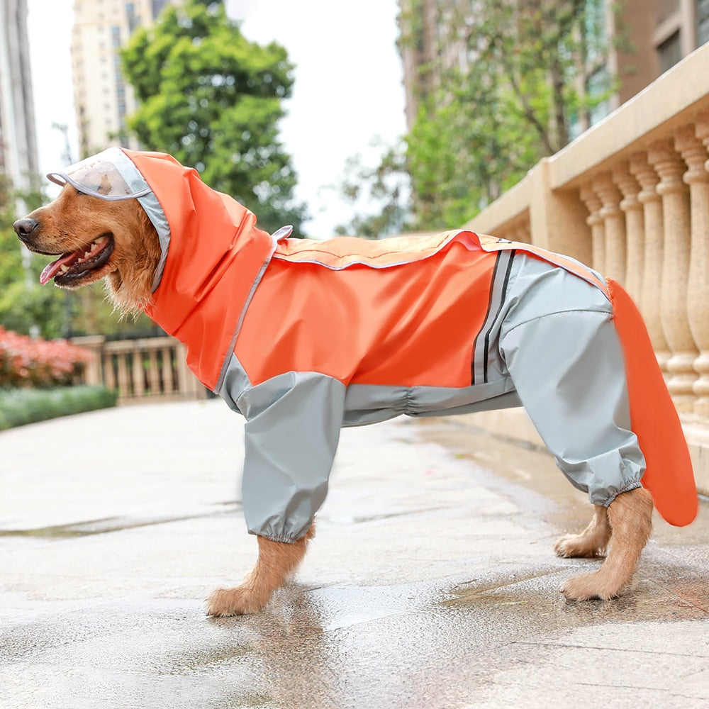 Dog Riancoat Jumpsuit Rain Coat
