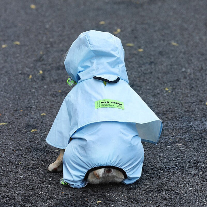 狗狗雨衣連帽反光小狗小型犬雨衣防水夾克