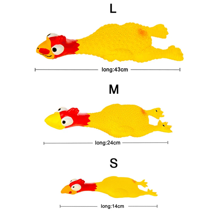 寵物狗玩具尖叫雞擠壓聲音玩具狗超耐用