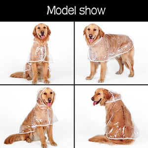 Dog Raincoat big Dog Medium-sized Dogs Pet Waterproof Clothing
