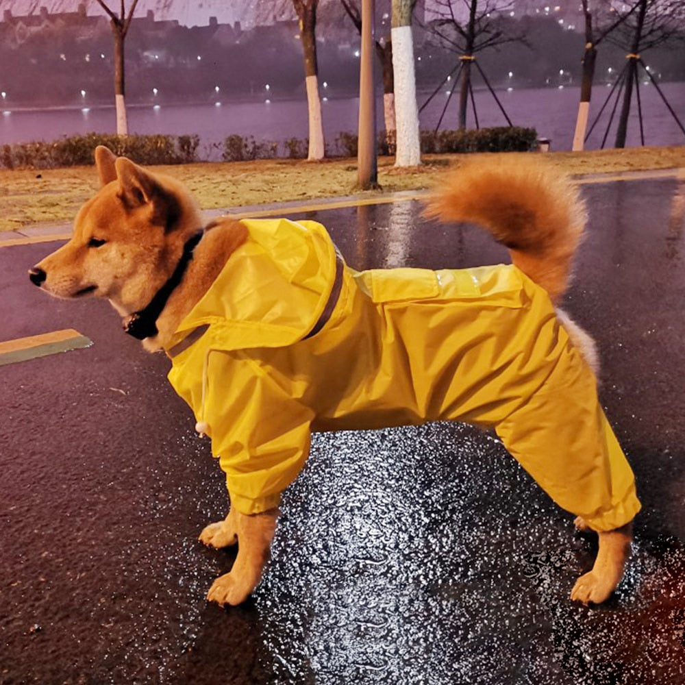 Dog Raincoat Jumpsuit Rain Coat for Dogs Pet Cloak