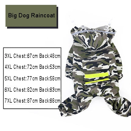 Dog Raincoat Jumpsuit Rain Coat for Dogs Pet Cloak