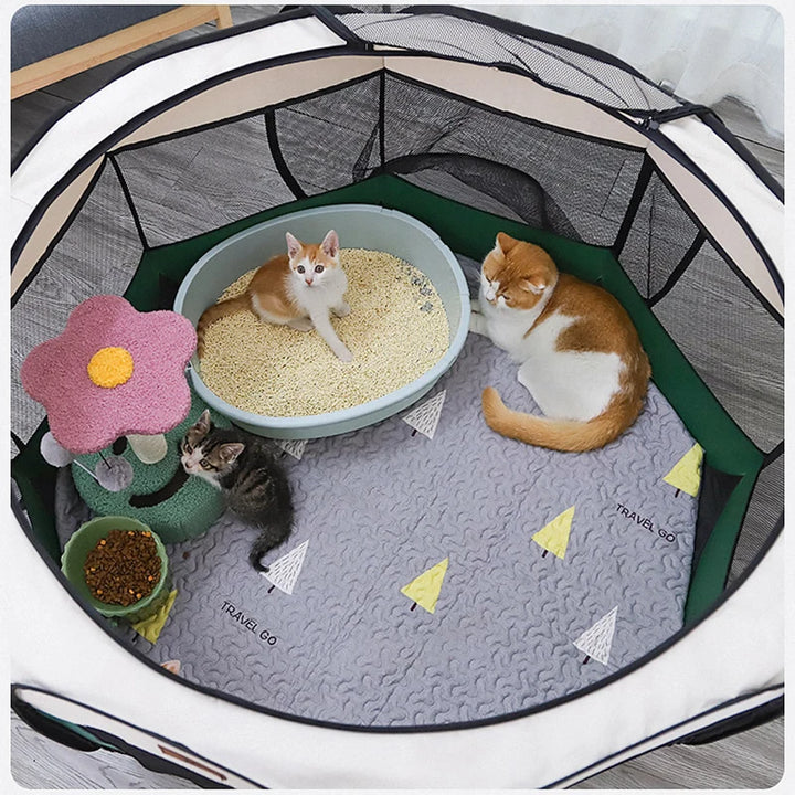 Detachable Summer Pet Tent Outdoor Dog Folding Fence