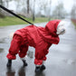 4-Colors Dog Raincoat Outdoor Puppy Raincoat