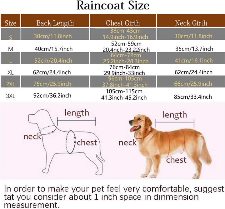 Reflective Dog Raincoat Cape, Waterproof with Hood (Yellow)