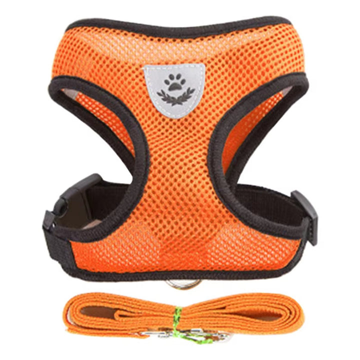 Adjustable Breathable Harness & Leash Set for Small Dogs and Cats