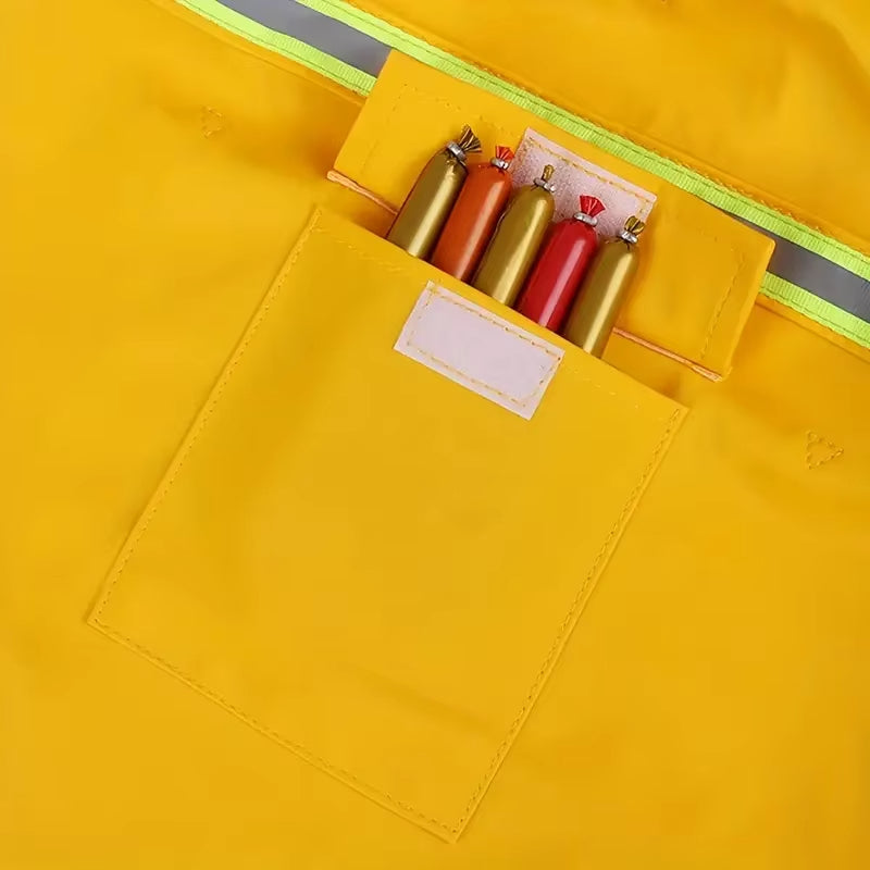 Reflective Dog Raincoat Cape, Waterproof with Hood (Yellow)