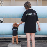 Reflective ”ESSENTIALS“ Cat & Dog Summer Parent-Child T-shirts