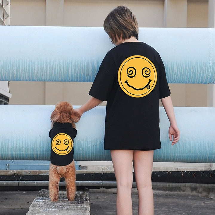 Smile Cat & Dog Summer Parent-Child T-shirts