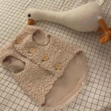 Cute Lamb Wool Vest for Cats and Small Dogs