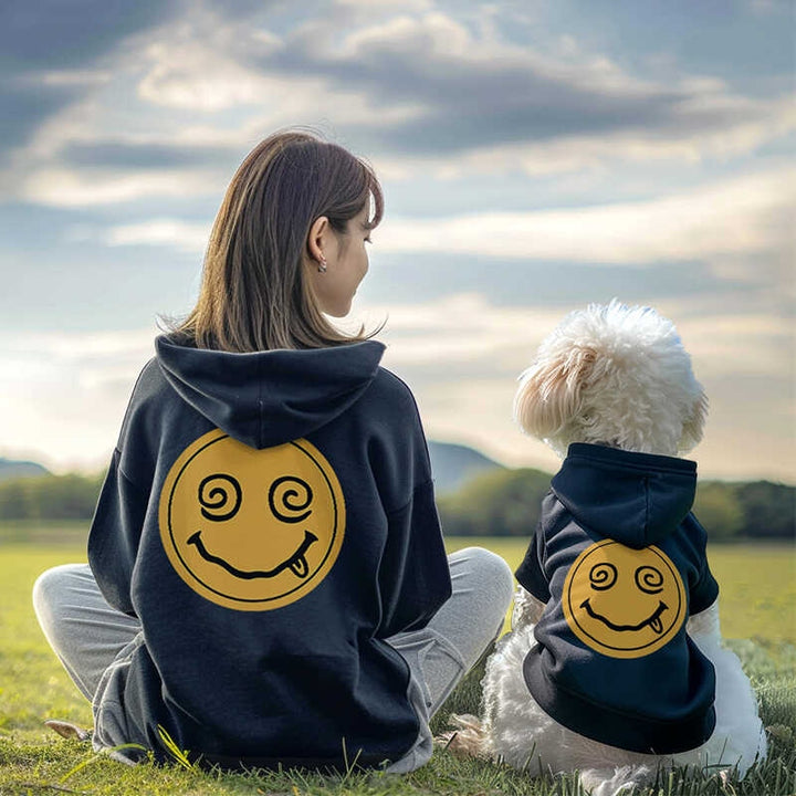 Smile Cat & Dog Fall Parent-Child Hoodie