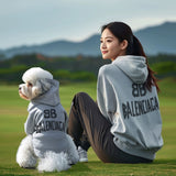 Alphabet Cat & Dog Fall Parent-Child Hoodie