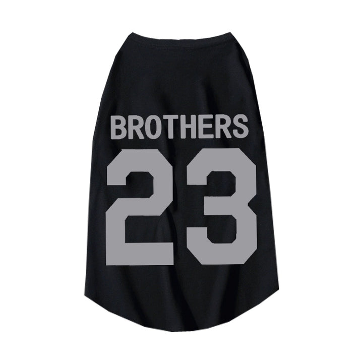 Reflective "Brothers 23" Cat & Dog Summer Parent-Child T-shirts