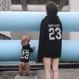 Reflective "Brothers 23" Cat & Dog Fall Parent-Child Hoodie