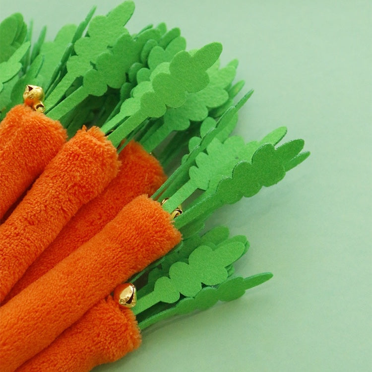 Natural Wood Silvervine Simulated Green Onion Carrot Celery Cat Self-Entertainment Toy