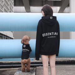 Reflective ”ESSENTIALS“ Cat & Dog Fall Parent-Child Hoodie