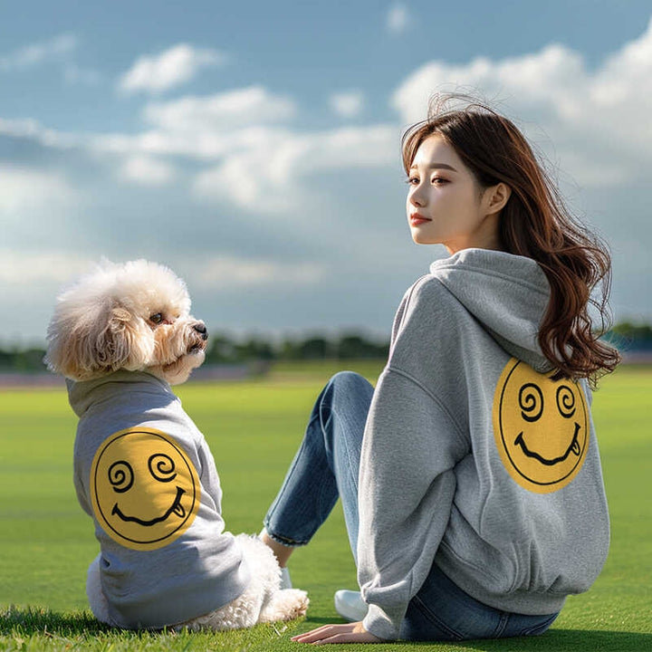 Smile Cat & Dog Fall Parent-Child Hoodie