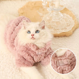 Fleece-Lined Warm Coat for Ragdolls and Small Cats