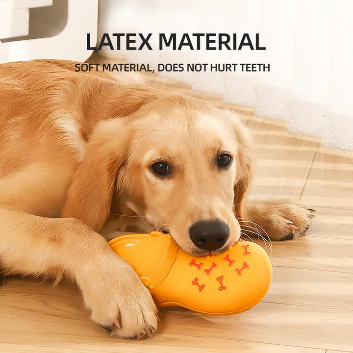 Dog Toys Sound Latex Slippers Bite Resistant Self Heating Boredom Puppy Corgi Large Dog Pet Dog Supplies