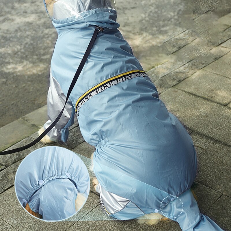 Big Dog Raincoat with Tail Jumpsuit Raincoat