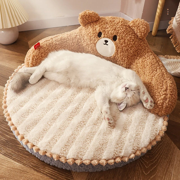 Bear Shaped Sleeping Pad for Dogs and Cats