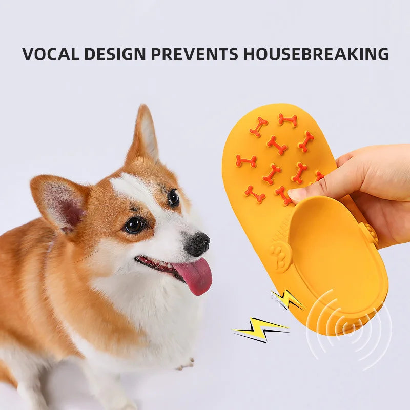 Dog Toys Sound Latex Slippers Bite Resistant Self Heating Boredom Puppy Corgi Large Dog Pet Dog Supplies