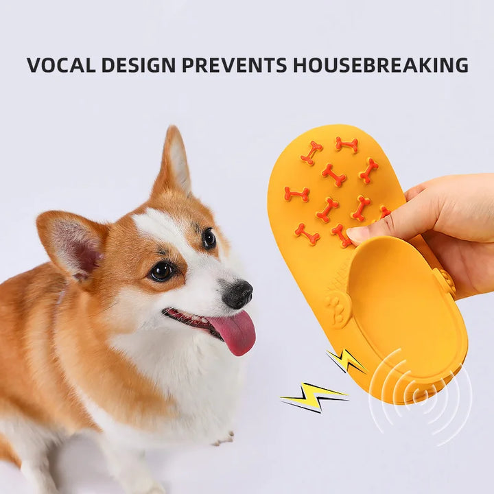 Dog Toys Sound Latex Slippers Bite Resistant Self Heating Boredom Puppy Corgi Large Dog Pet Dog Supplies