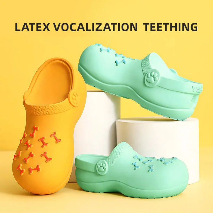 Dog Toys Sound Latex Slippers Bite Resistant Self Heating Boredom Puppy Corgi Large Dog Pet Dog Supplies
