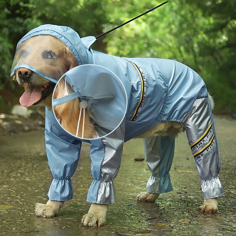 Big Dog Raincoat with Tail Jumpsuit Raincoat