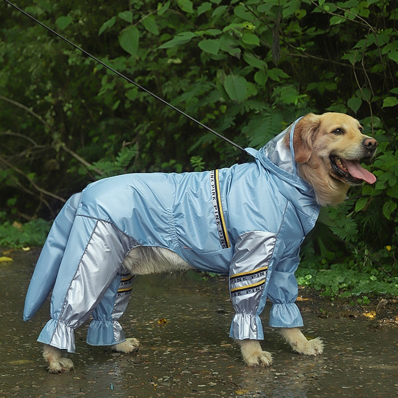 Big Dog Raincoat with Tail Jumpsuit Raincoat