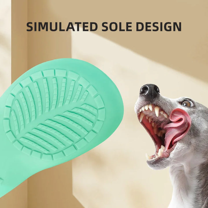 Dog Toys Sound Latex Slippers Bite Resistant Self Heating Boredom Puppy Corgi Large Dog Pet Dog Supplies