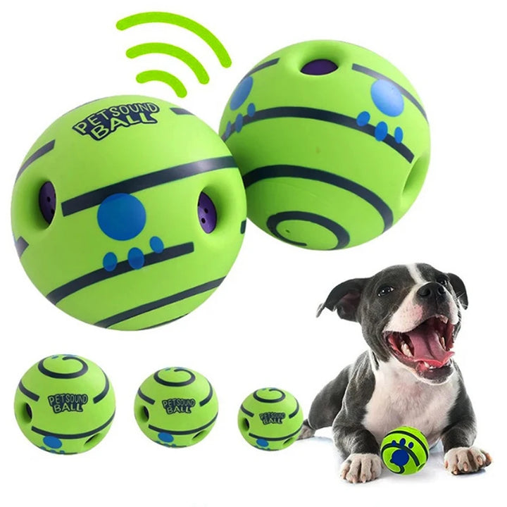 Giggle Ball Dog Toy – Glowing, Sound-Activated Interactive Play Ball