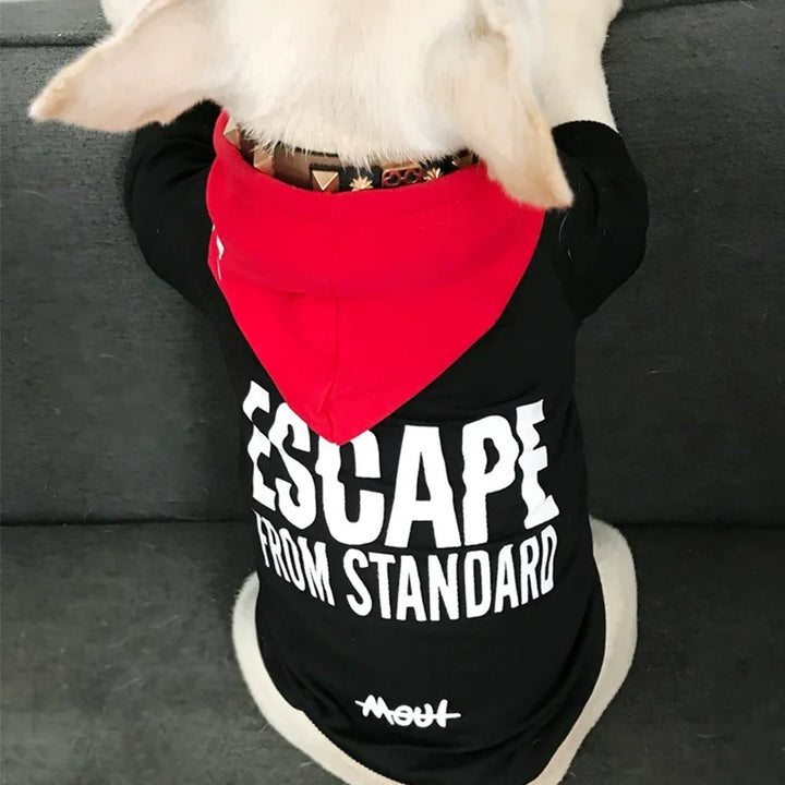 Red & Black Contrast Pet Parent-Child Hoodie