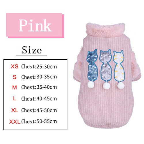 Pet Cat Dog Clothing Thicken Warm Christmas Clothes For Autumn/Winter Puppy Coat