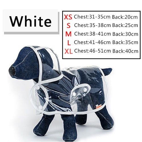 Pet Raincoat Dog Raincoat Pet Clothes Transparent Raincoat Clothes