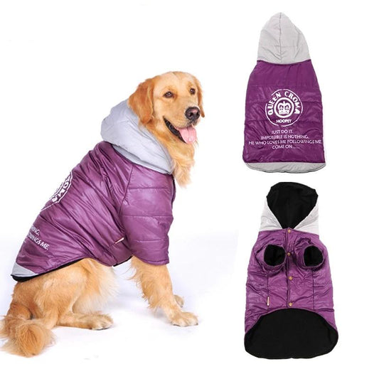 Big Dog clothes Large Dog Coat Warm Cotton-padded Two Feet Clothes