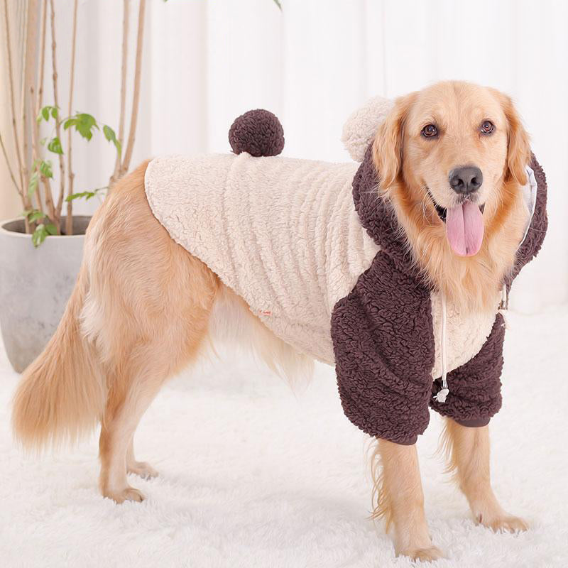 Pet Big Dogs Autumn and Winter Warm Clothes Bear Costume Two Feet