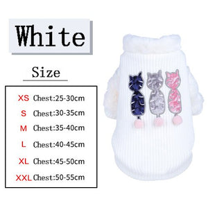 Pet Cat Dog Clothing Thicken Warm Christmas Clothes For Autumn/Winter Puppy Coat