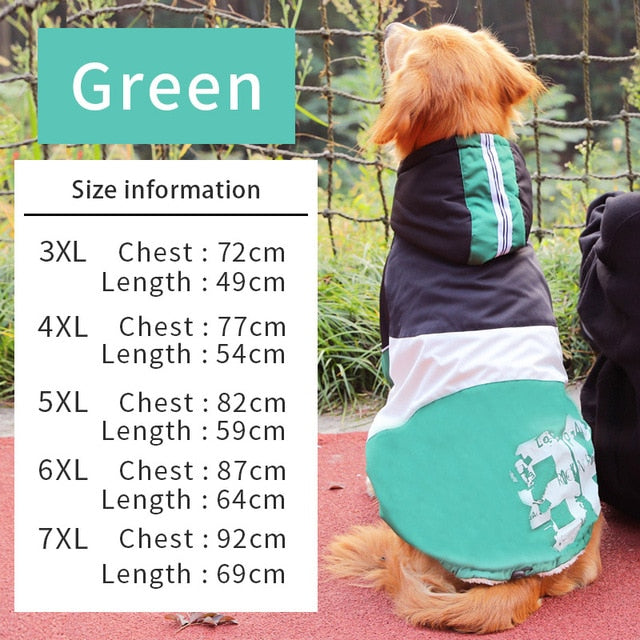 Pet Dog Clothes Winter Warm Cotton Clothes for Big Dog Leisure Style Camouflage Color