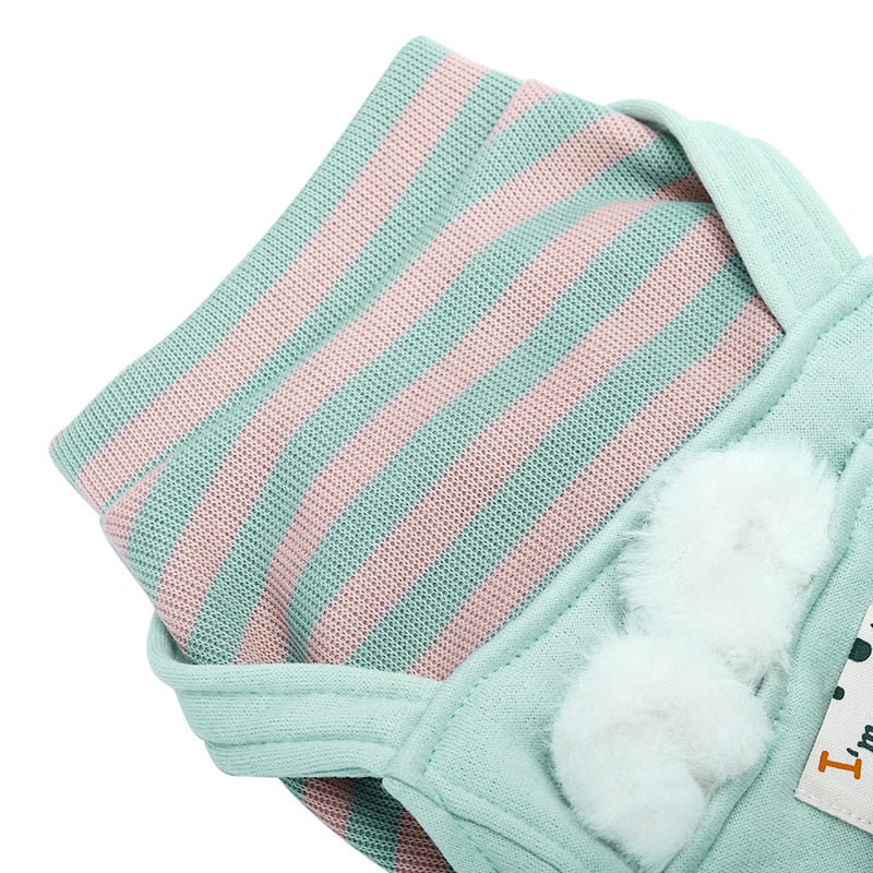 Pet Cat Clothes Fashion Striped Pet Dog Clothes for Dogs Cats Coat Hoodie Sweatshirt
